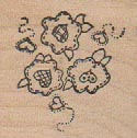Stamp Affair Mary Helen Gould Flowers 1 1/4 x 1 1/4-0